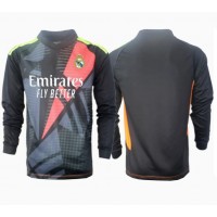 Echipament fotbal Real Madrid Portar Tricou Deplasare 2024-25 maneca lunga